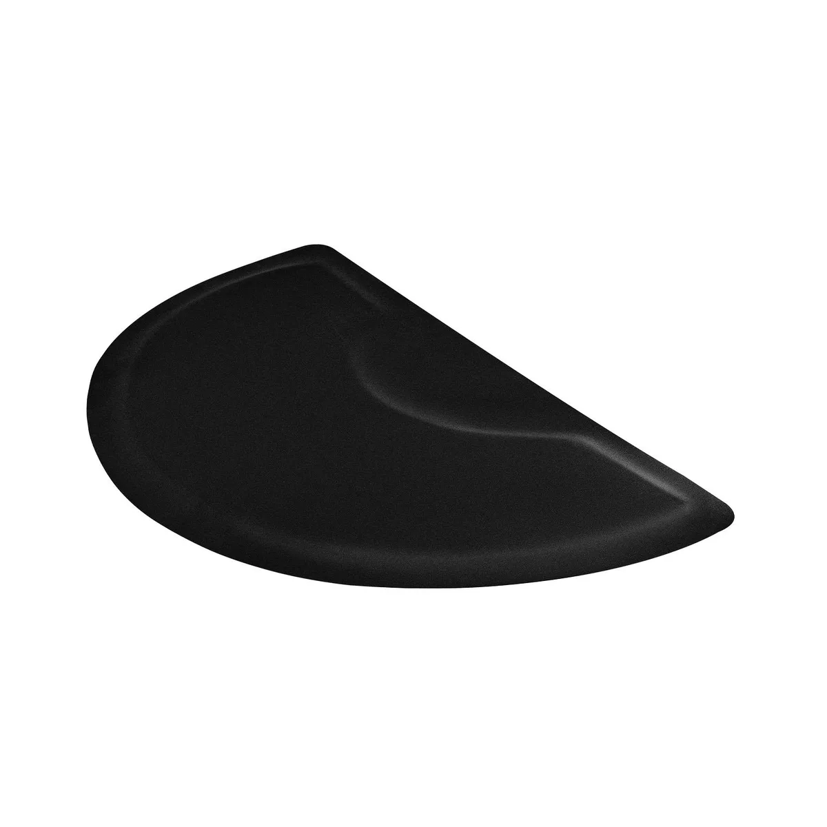 VEVOR VEVOR BS3050S12 Semi-circle Salon Mat 59.8 x 35.8 x .5 in Matte Black — product photo