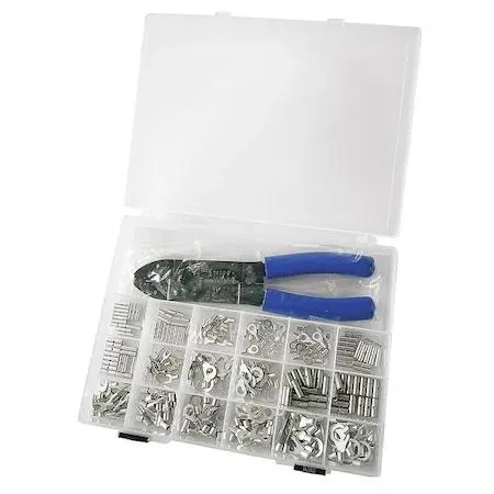 POWER FIRST POWER FIRST 24C973 Wire Connector &amp; Terminal Kit, 10 AWG, 271 Pieces — product photo