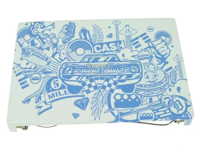 DELL DELL Studio 1555 1557 1558 15.6" LCD Back Cover KXRY5 Stickers in Blue accessory — product photo