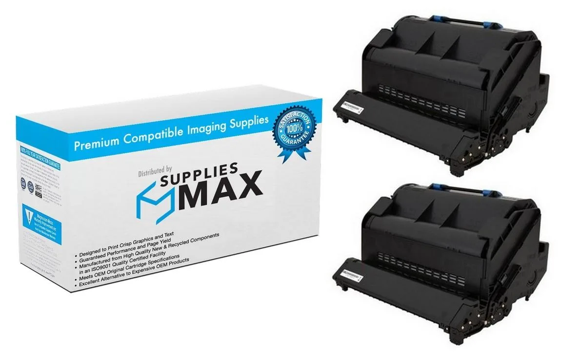 SuppliesMax SuppliesMax 45488801_2PK Black Toner Cartridge 2 Pack 18000 Pages — product photo