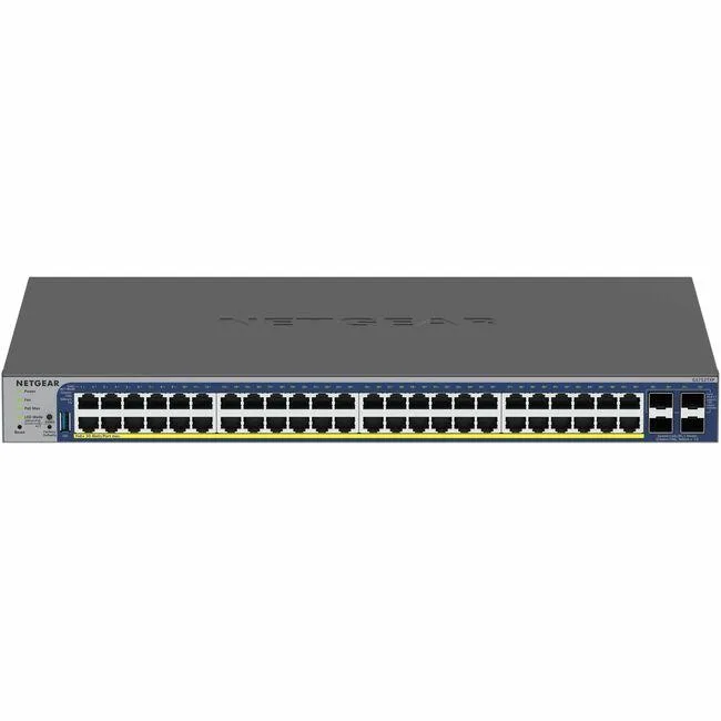Netgear Inc. Netgear Inc. GS752TXP-300NAS 48-port PoE+ network switch with 4 SFP+ uplinks — product photo