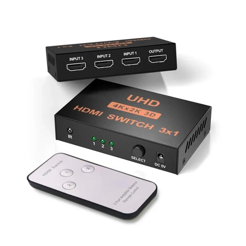 YINGHUA YINGHUA 5-Port HDMI Switch 4K30Hz IR Remote — product photo