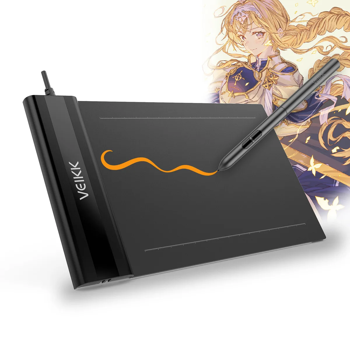 VEIKK VEIKK S640 V2 graphics tablet 6x4 inch 8192 pressure — product photo