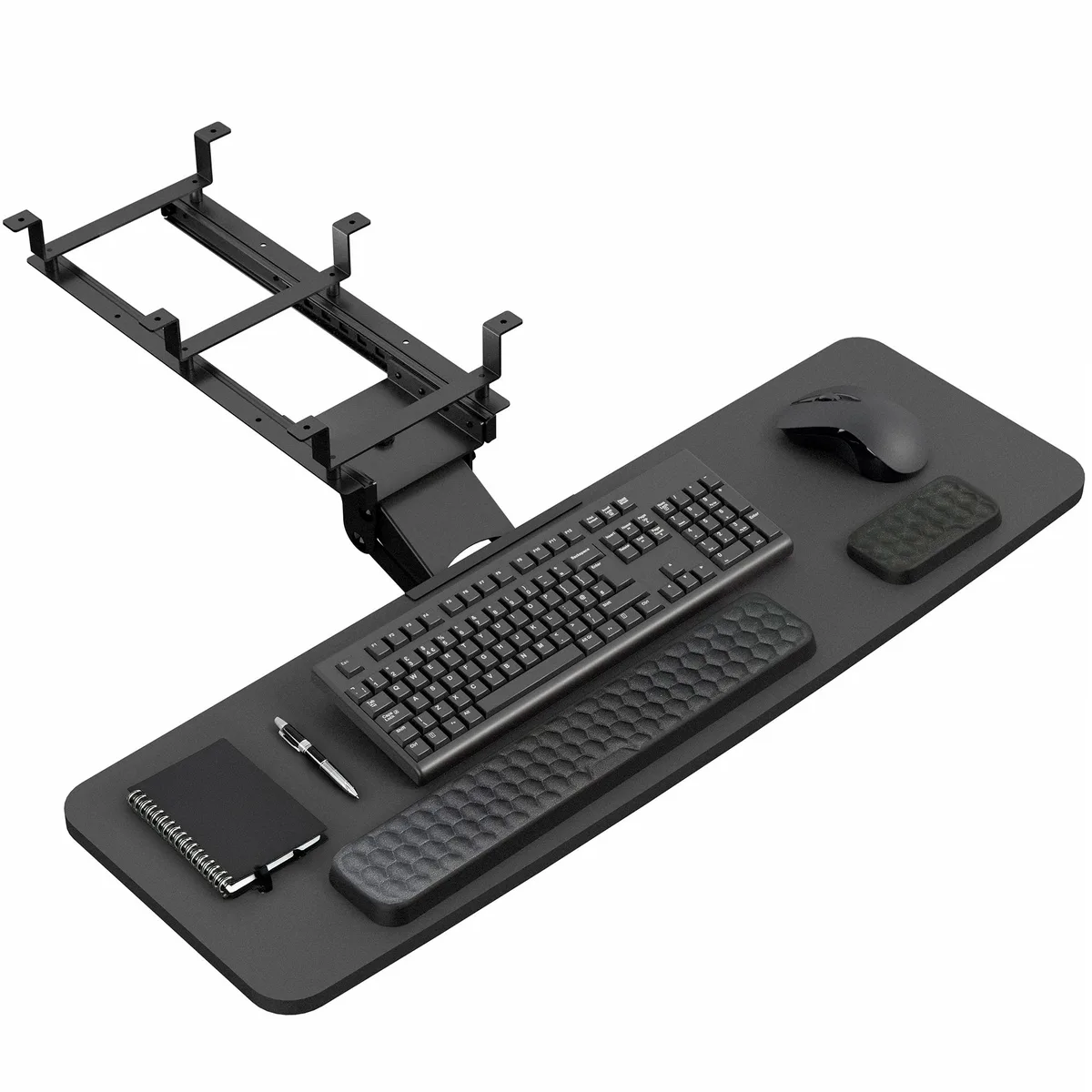 VIVO VIVO Black Premium Under Desk 34" Keyboard Mouse Tray — product photo