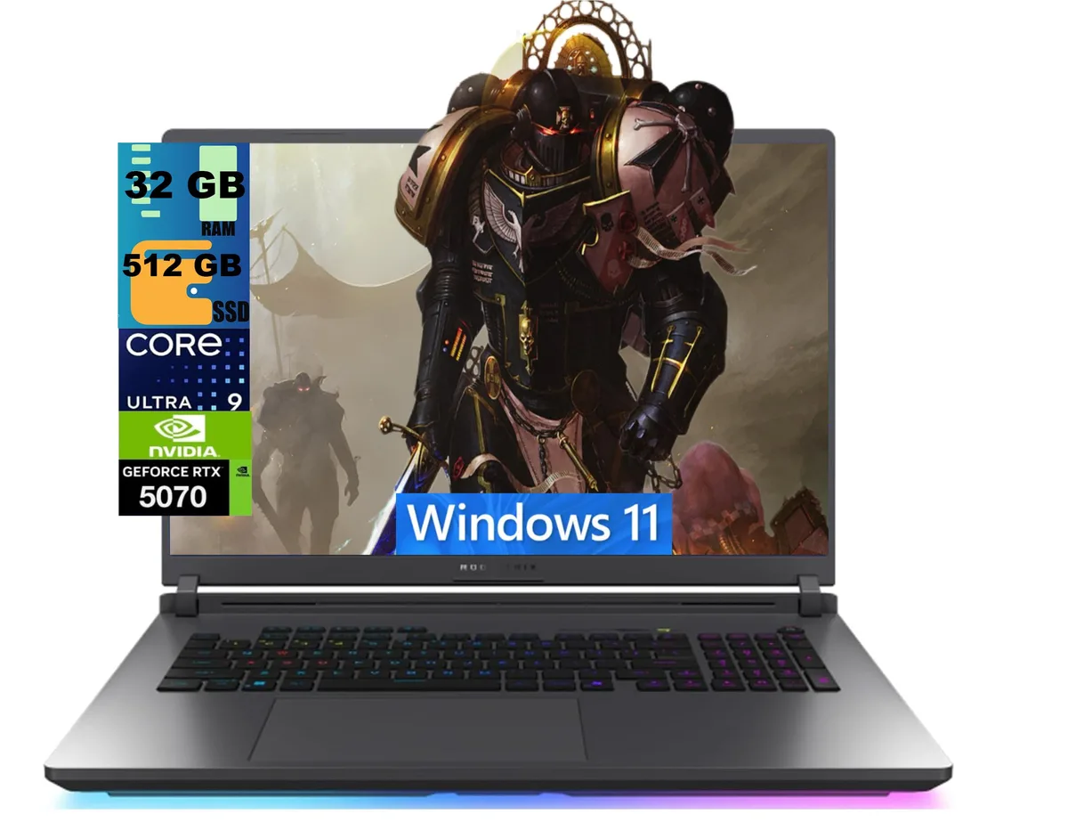 ASUS ASUS ROG Strix G18 gaming laptop 18" WQXGA 240Hz Intel Ultra 9 275HX RTX 5070 32GB 512GB — product photo