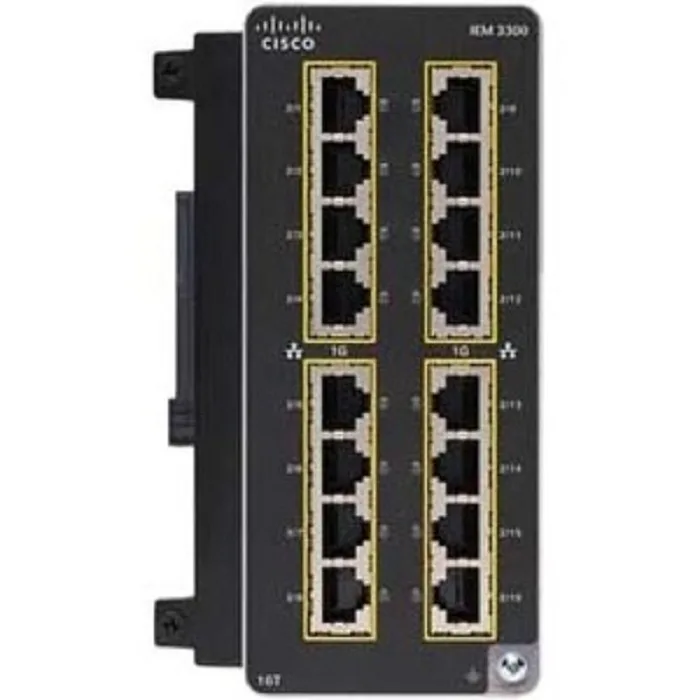 Cisco Systems, Inc. Cisco Systems, Inc. IEM-3300-16T= 16-port Gigabit expansion module server accessory — product photo