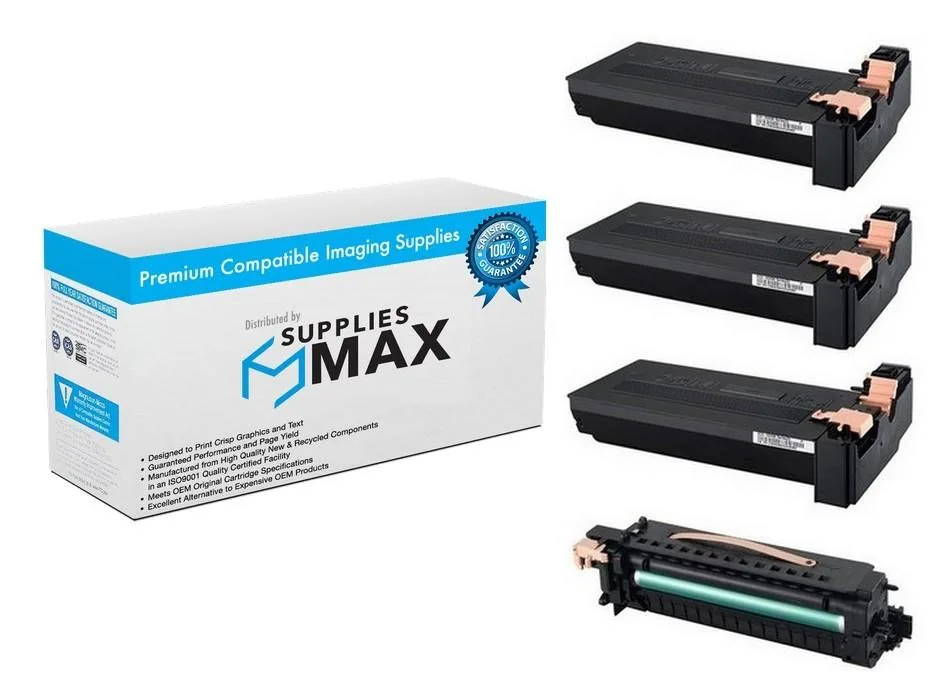 SuppliesMax SuppliesMax Remanufactured Drum/Toner Combo Pack for WorkCentre 4150 Series (1 Drum/3 Toners) — product photo