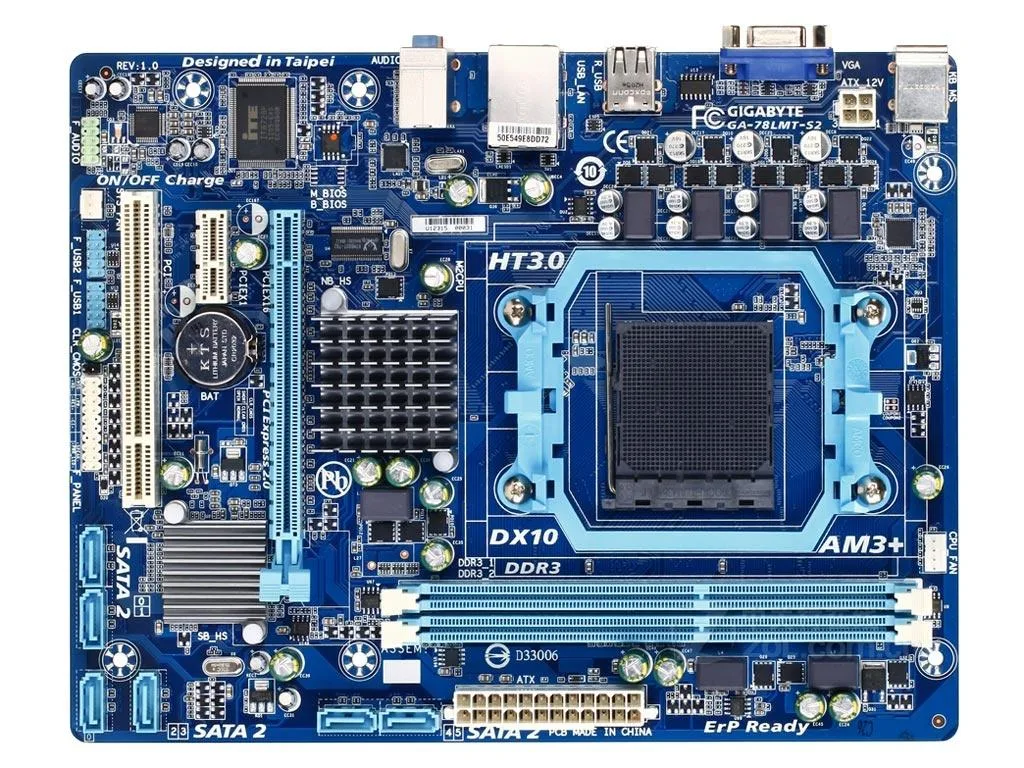 GIGABYTE GIGABYTE GA-78LMT-S2 (rev. 1.0) AMD motherboard — product photo