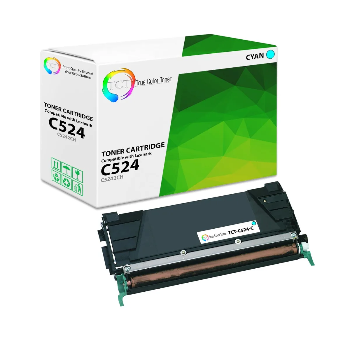 True Color Toner True Color Toner C5242CH Cyan Standard Yield Toner Cartridge 5000 Pages — product photo