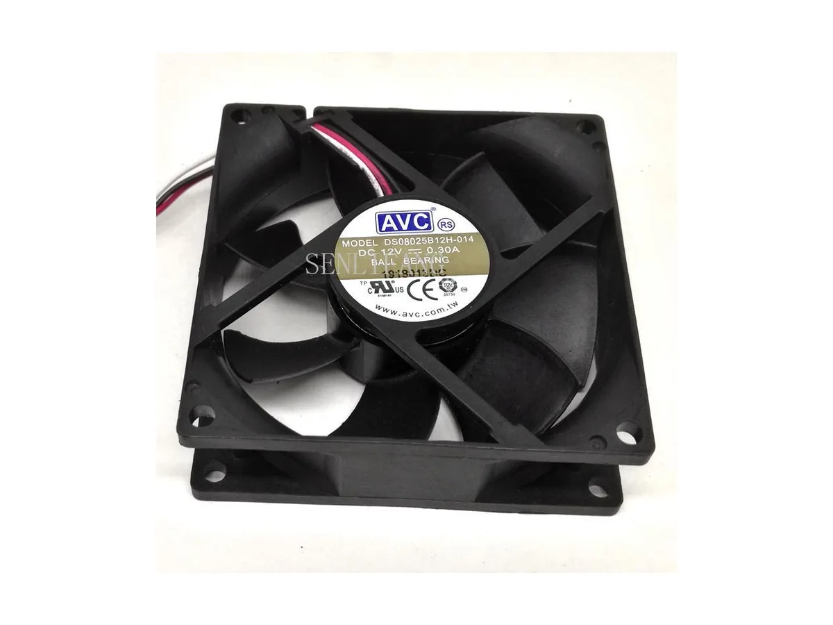 Fans Fans DS08025B12H-014 12V .30A 80x80x25mm Server Square case fan — product photo