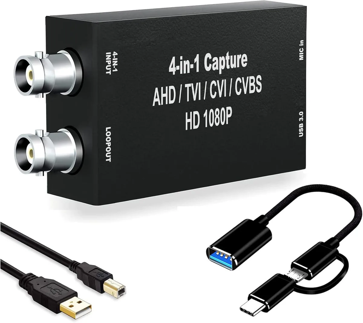 GRACETOP GRACETOP GTUS-AHD2USBW2 4-in-1 BNC Capture Card with Loopout — product photo