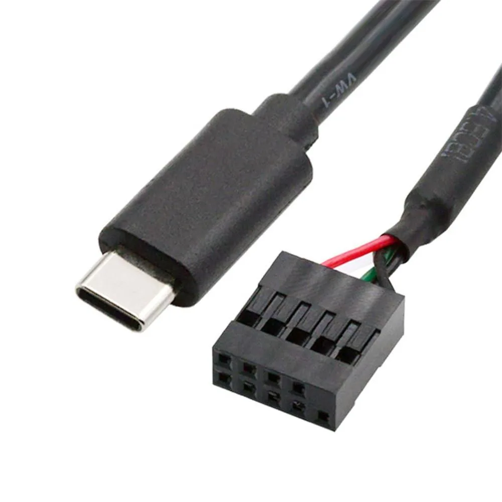 Fervit Fervit 9pin 10pin USB 2.0 Header to USB-C Cable 50cm — product photo