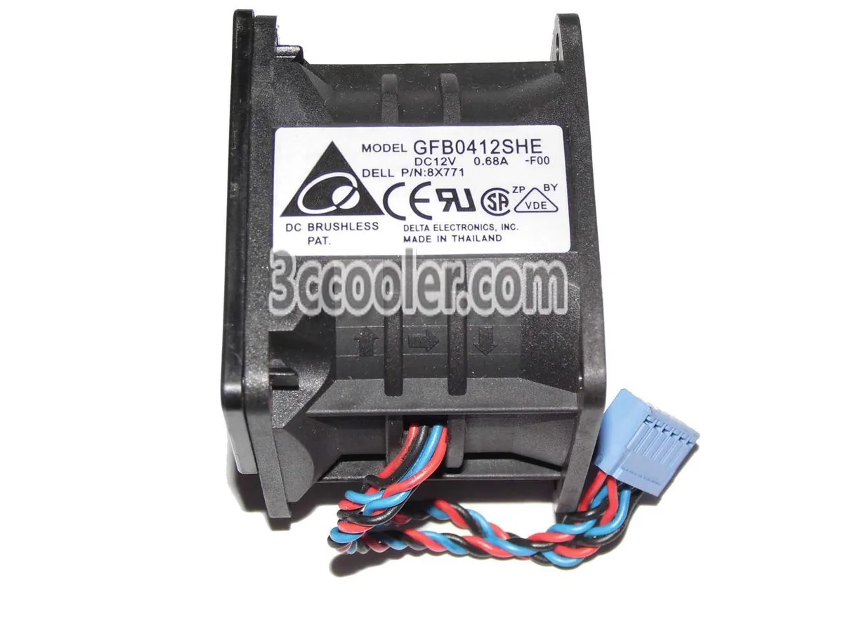 Zyvpee Zyvpee GFB0412SHE 40x50x38mm 12V 0.68A 22.25 CFM 10000/9600 RPM case fan — product photo