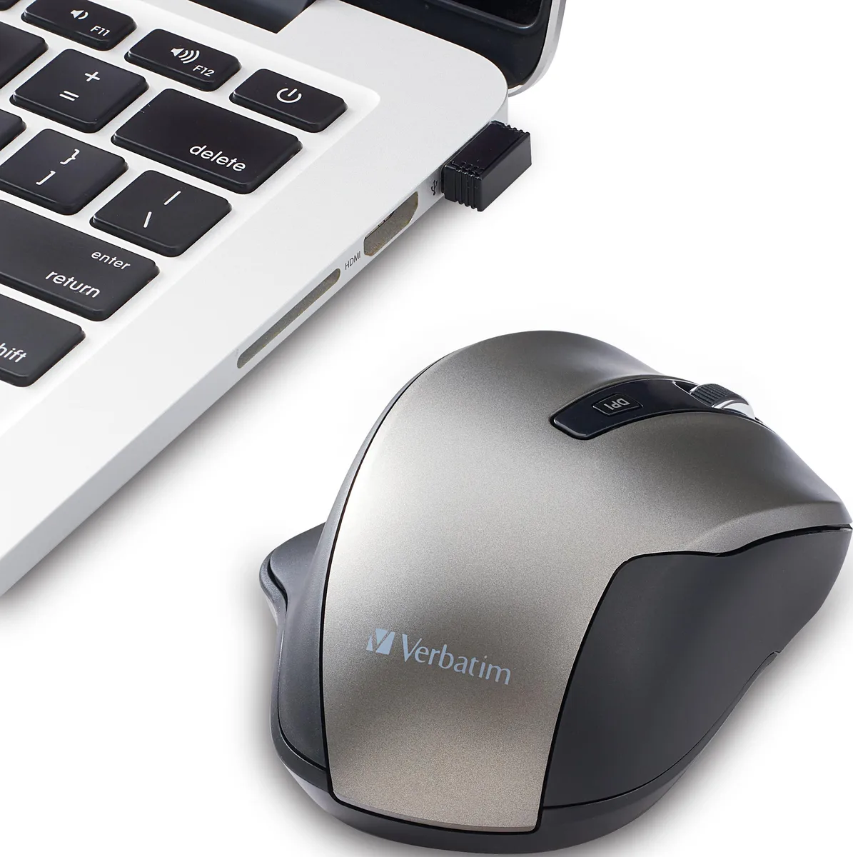 VERBATIM VERBATIM 70242 wireless gaming mouse graphite 1600 dpi 2.40 GHz — product photo