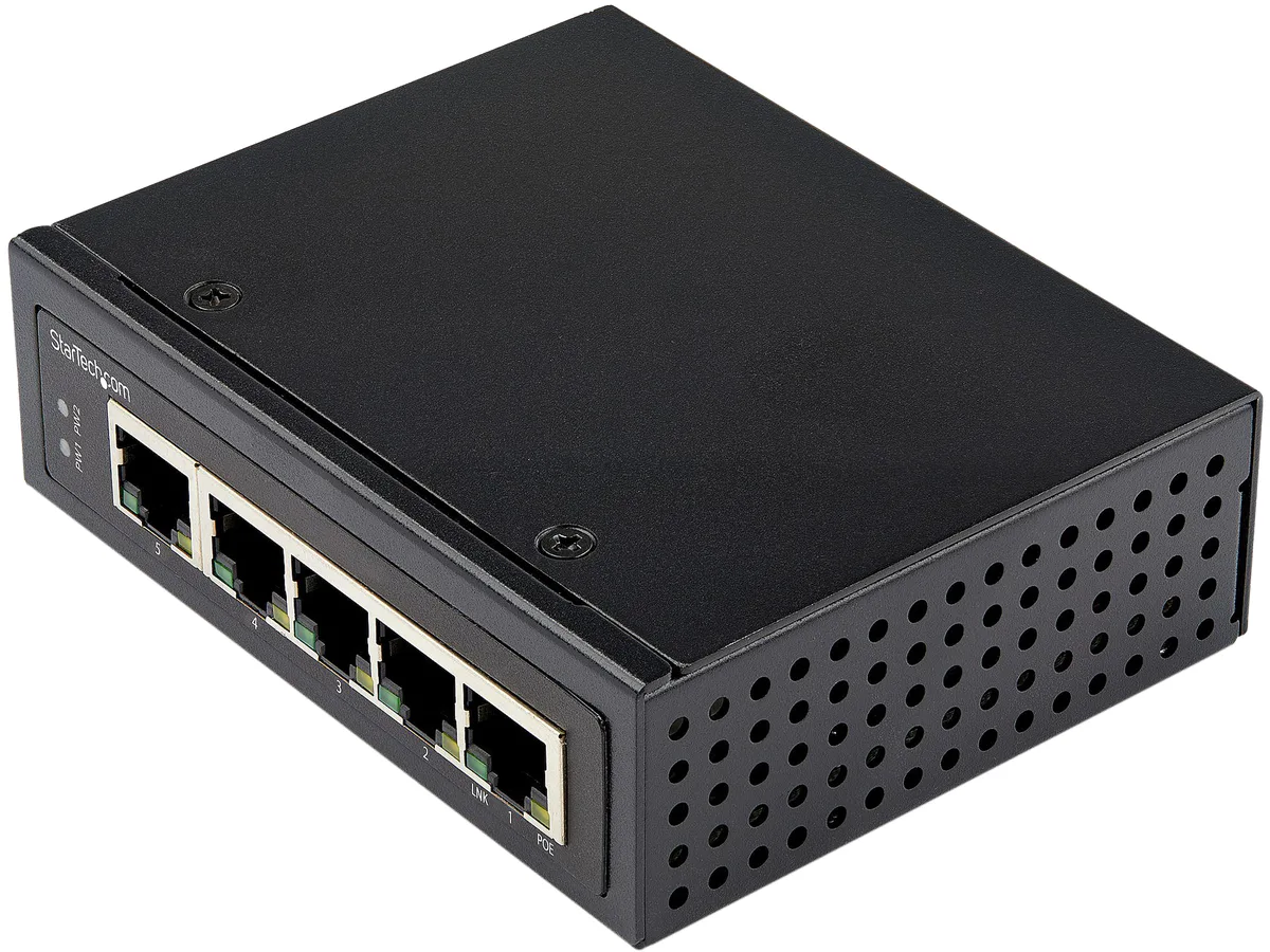 STARTECH STARTECH IESC1G50UP 5-port Gigabit PoE+ network switch 30W — product photo