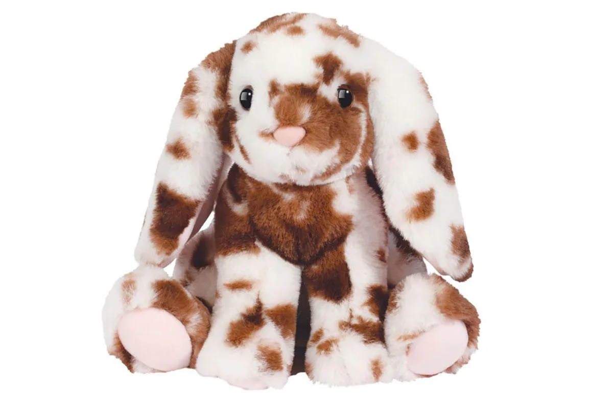 Douglas Toys Douglas Toys Roxie Soft Brown Spotted Bunny Stuffed 8" sitting — product photo