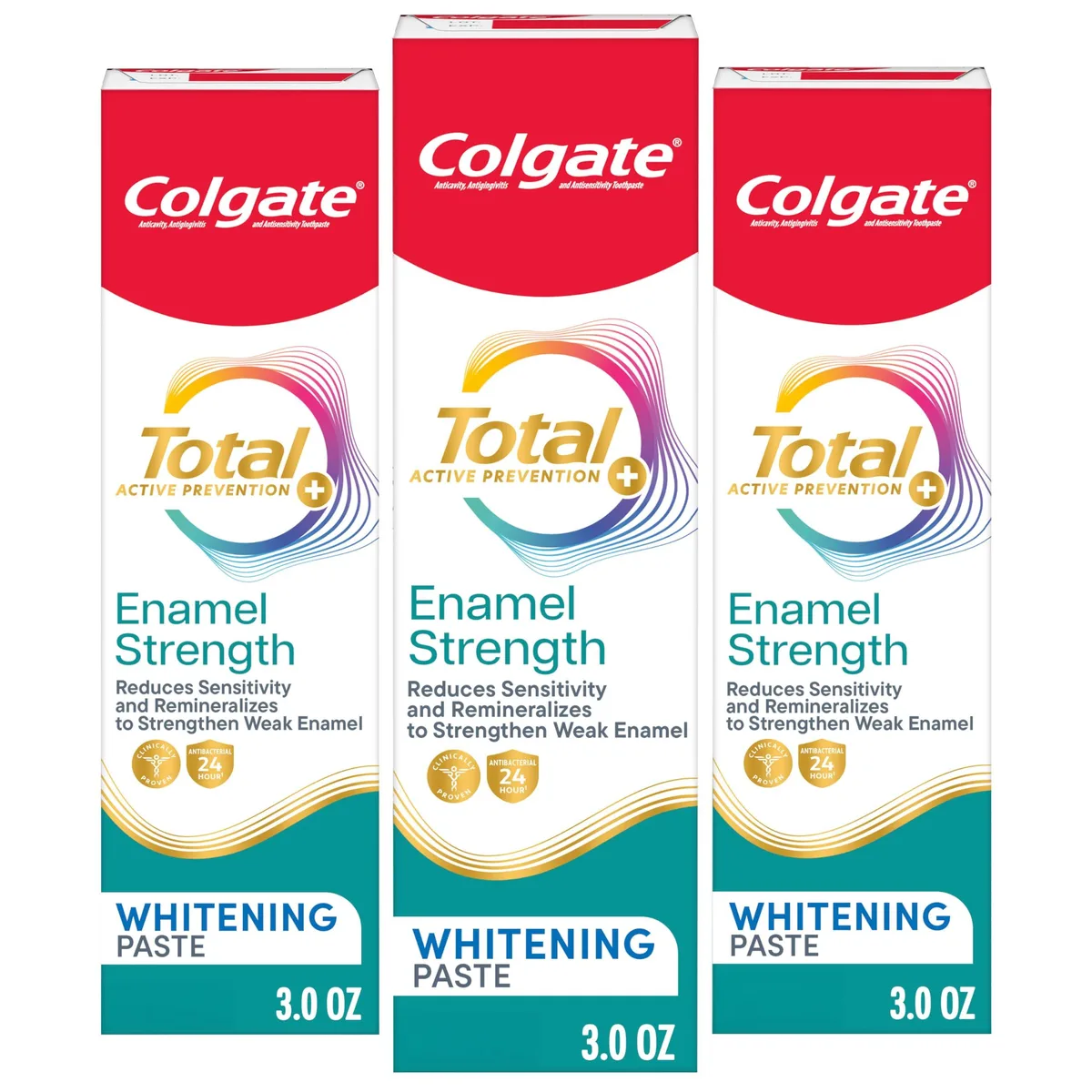 Three 3.0 oz white tubes in a pack