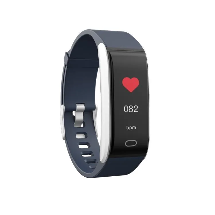 Black smart bracelet with 0.96 inch IPS screen, IP67 waterproof, 33g host weight