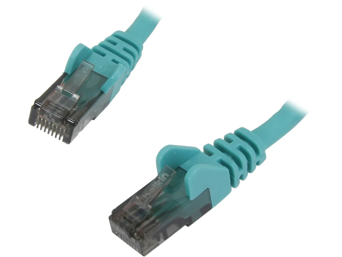 Belkin Belkin A3L980-06-GRN-S network ethernet cable Cat 6 6 ft green — product photo