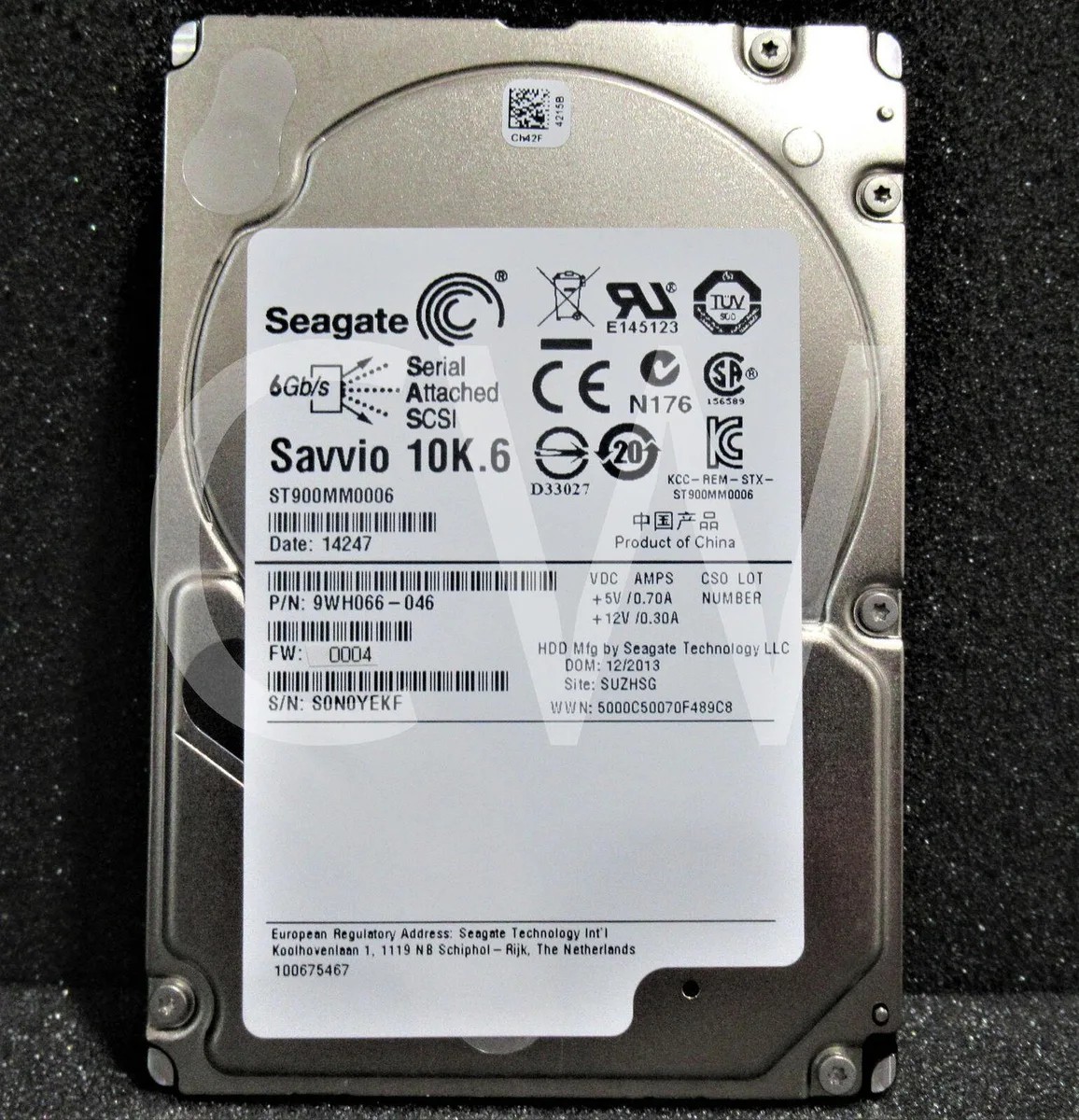 Seagate Seagate ST900MM0006 SAVVIO 10K.6 900GB 10000RPM 6Gbps 64MB 2.5" SAS internal hard drive — product photo