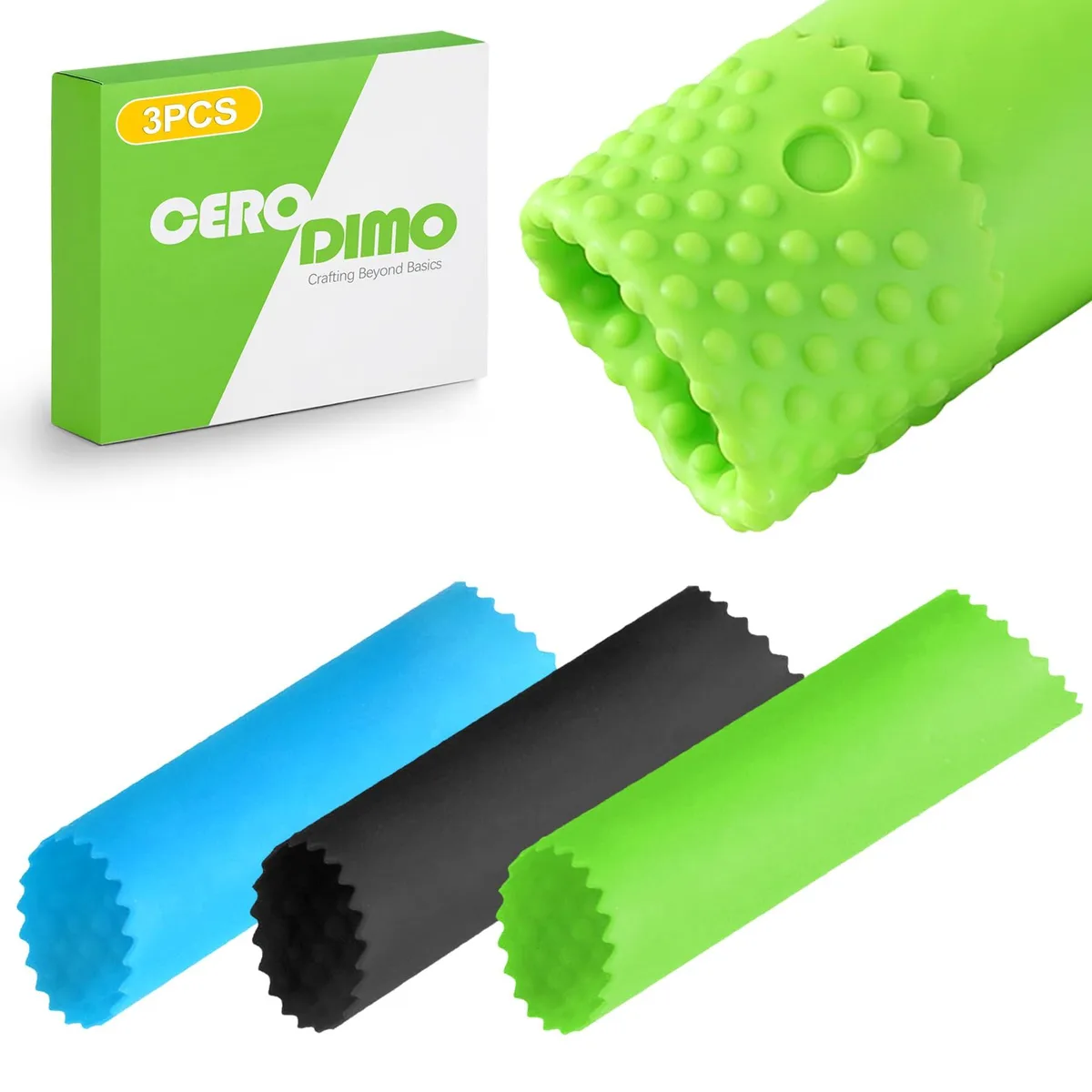Multicolour silicone garlic peeler tube with stainless steel press and tweezers