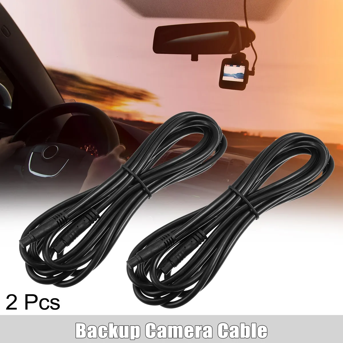 Unique-Bargains Unique-Bargains 8 Pin 9.84ft Backup Camera Extension Cable 2 Pcs — product photo