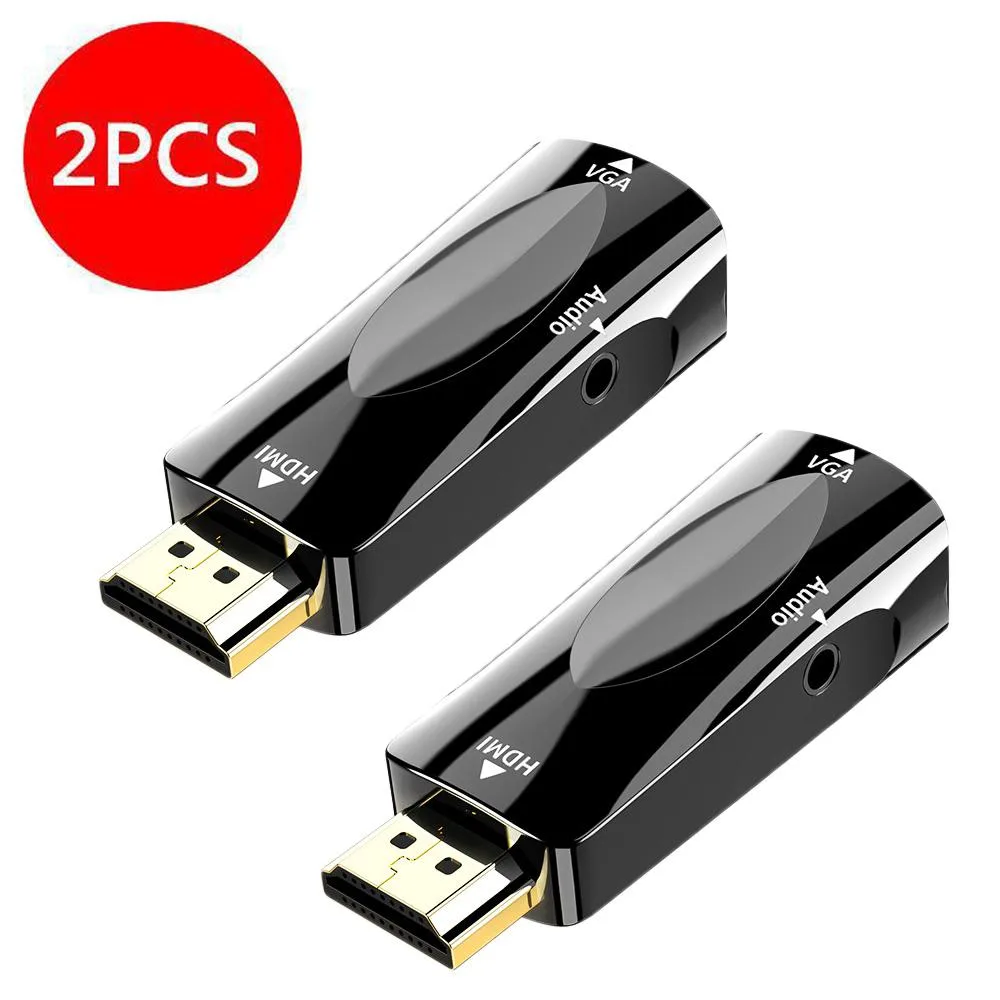 AUBEAMTO AUBEAMTO HDV101 HDMI to VGA audio video converter 2-pack — product photo