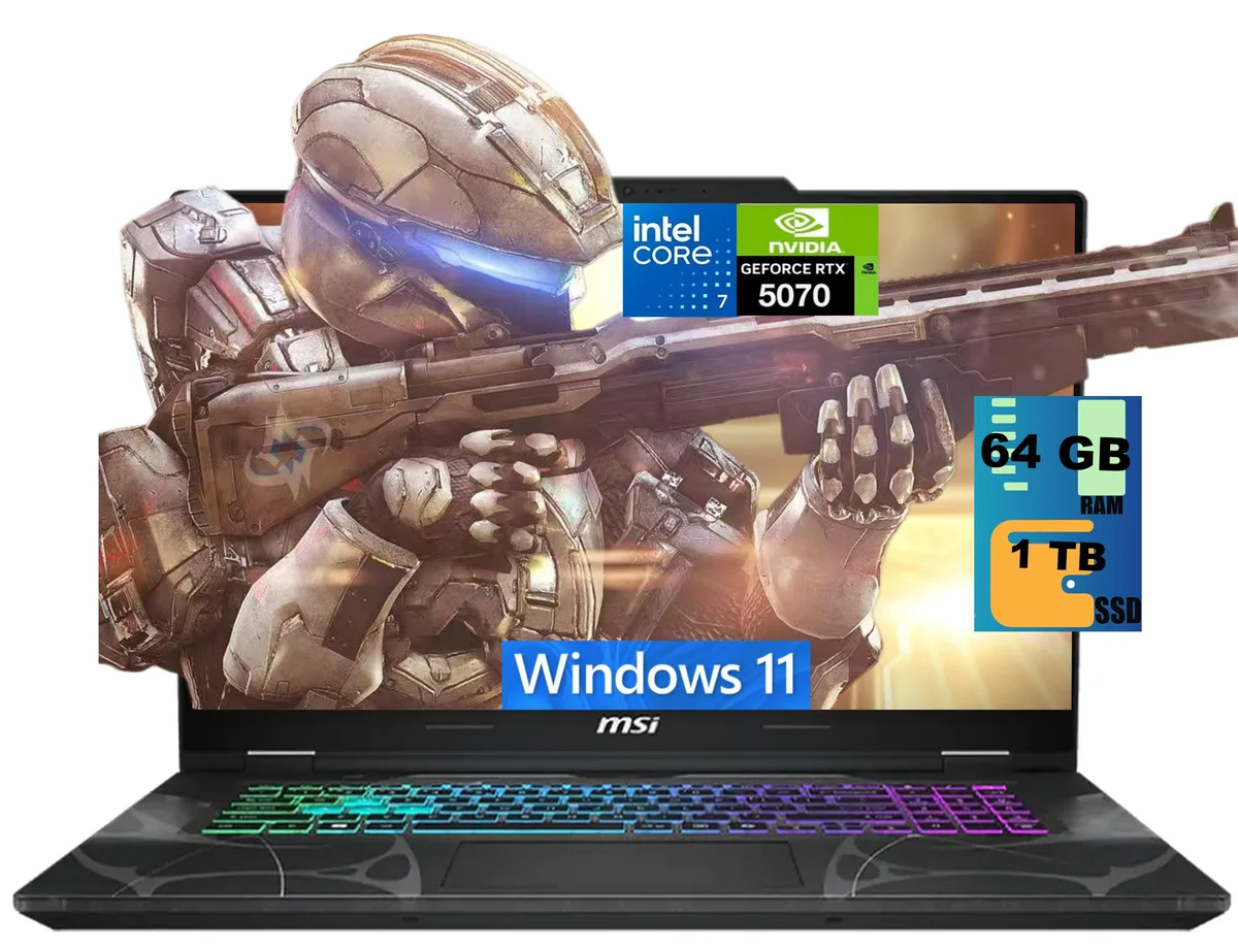 MSI MSI Cyborg 15 gaming laptop Core 7 240H RTX 5070 64GB 1TB — product photo