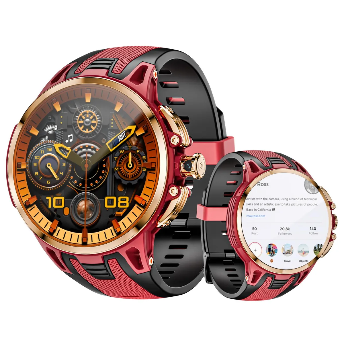 LOKMAT LOKMAT APPLLP 4 PRO 4G LTE Smartwatch 1.75" AMOLED 3GB/32GB Black — product photo