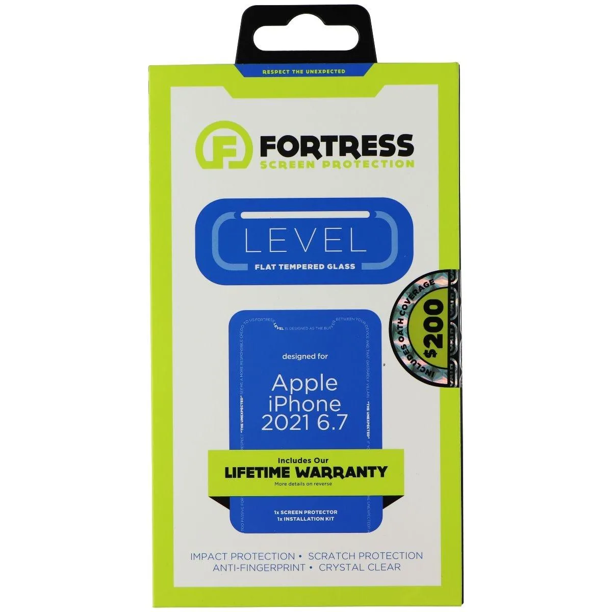 Fortress Press Fortress Press LEVEL Tempered Glass Cover iPhone 13 Pro Max — product photo