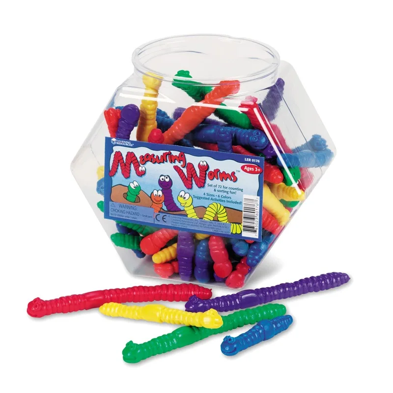 Learning Resources Learning Resources LER0176 Measuring Worms 72-Piece Set — product photo