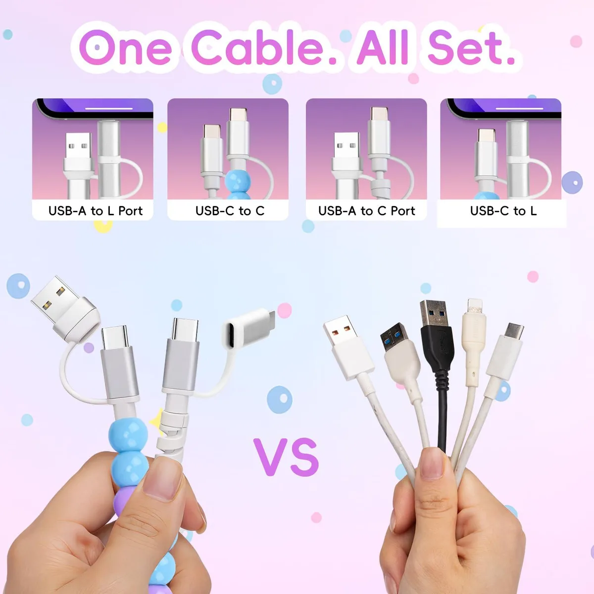 Belkin orange beaded USB-C to USB-C charging cable 3.3ft 60W