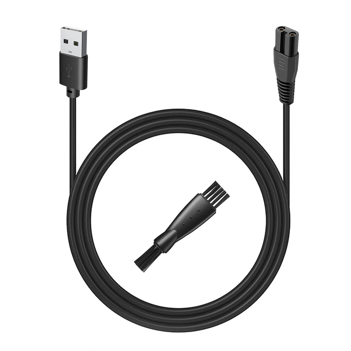  SHPAVVER Beard Trimmer Charger GK-1800 3.3ft USB Cable Cleaning Brush — product photo
