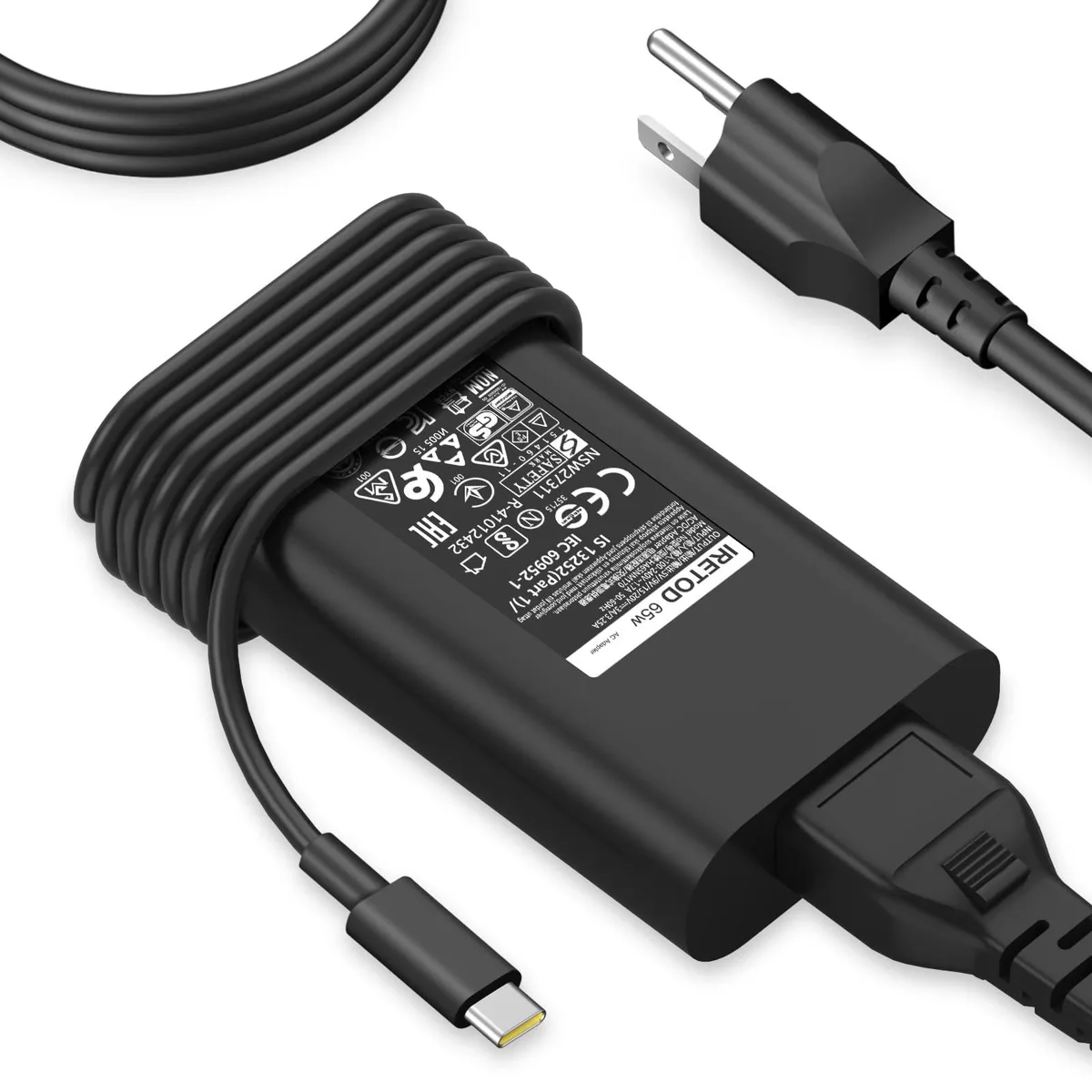  Iretod DE65W-TC 65W USB-C AC Adapter — product photo