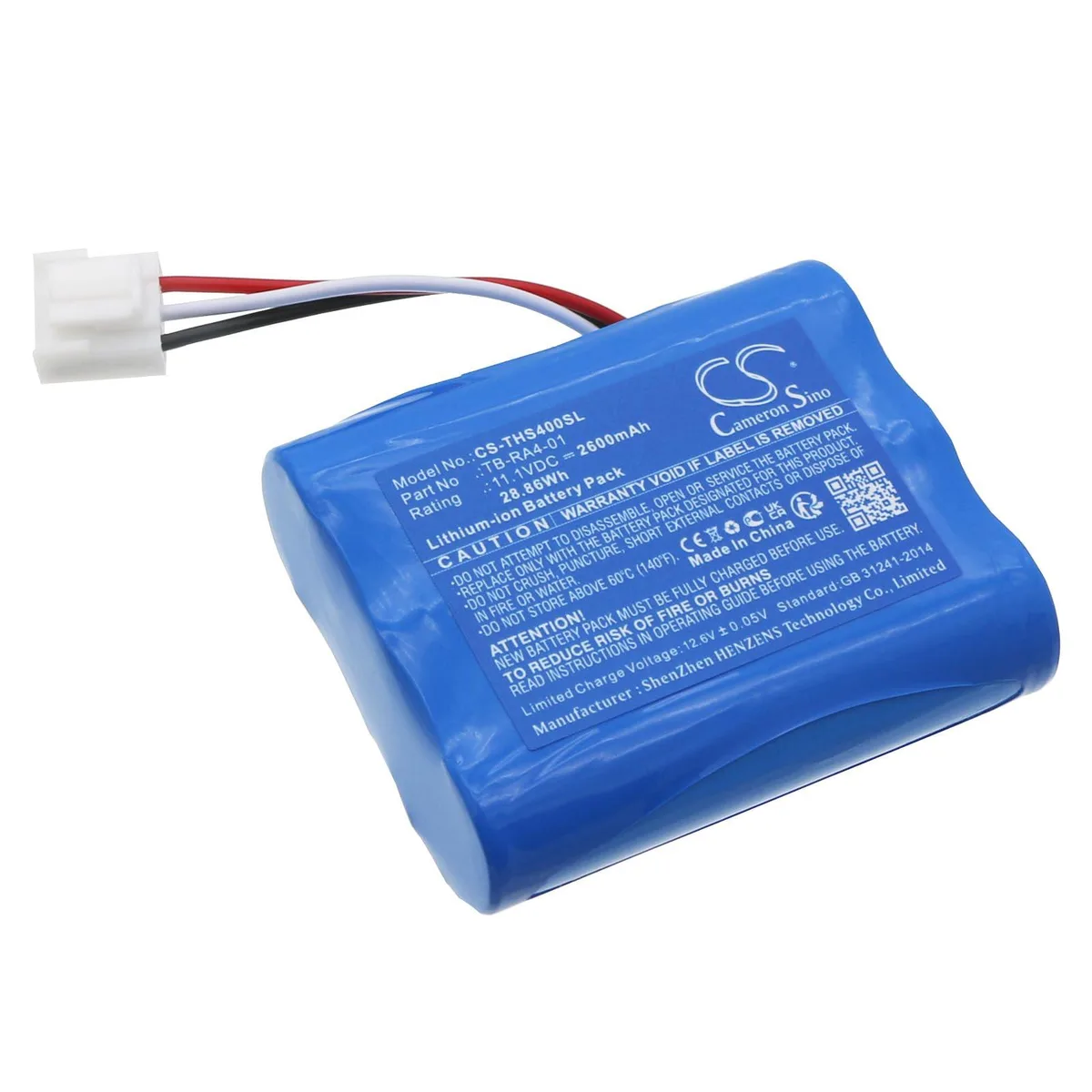  Cameron Sino Replacement Battery for Therabody Theragun G4 Pro &amp; G5 Pro 2600mAh 11.1V — product photo