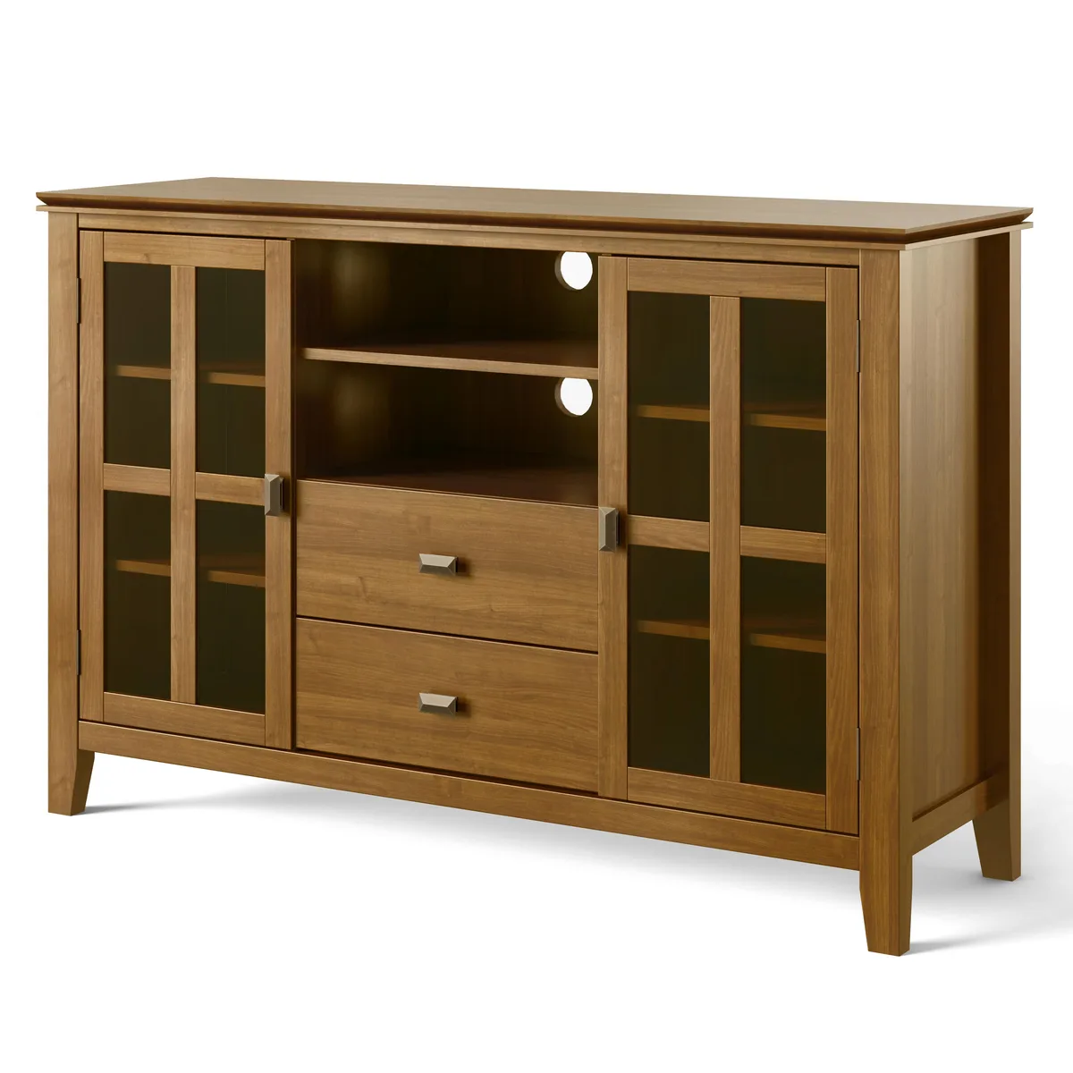 tuphen tuphen Artisan Tall TV Media Stand Honey Brown 53" W 35" H 60" TV max — product photo