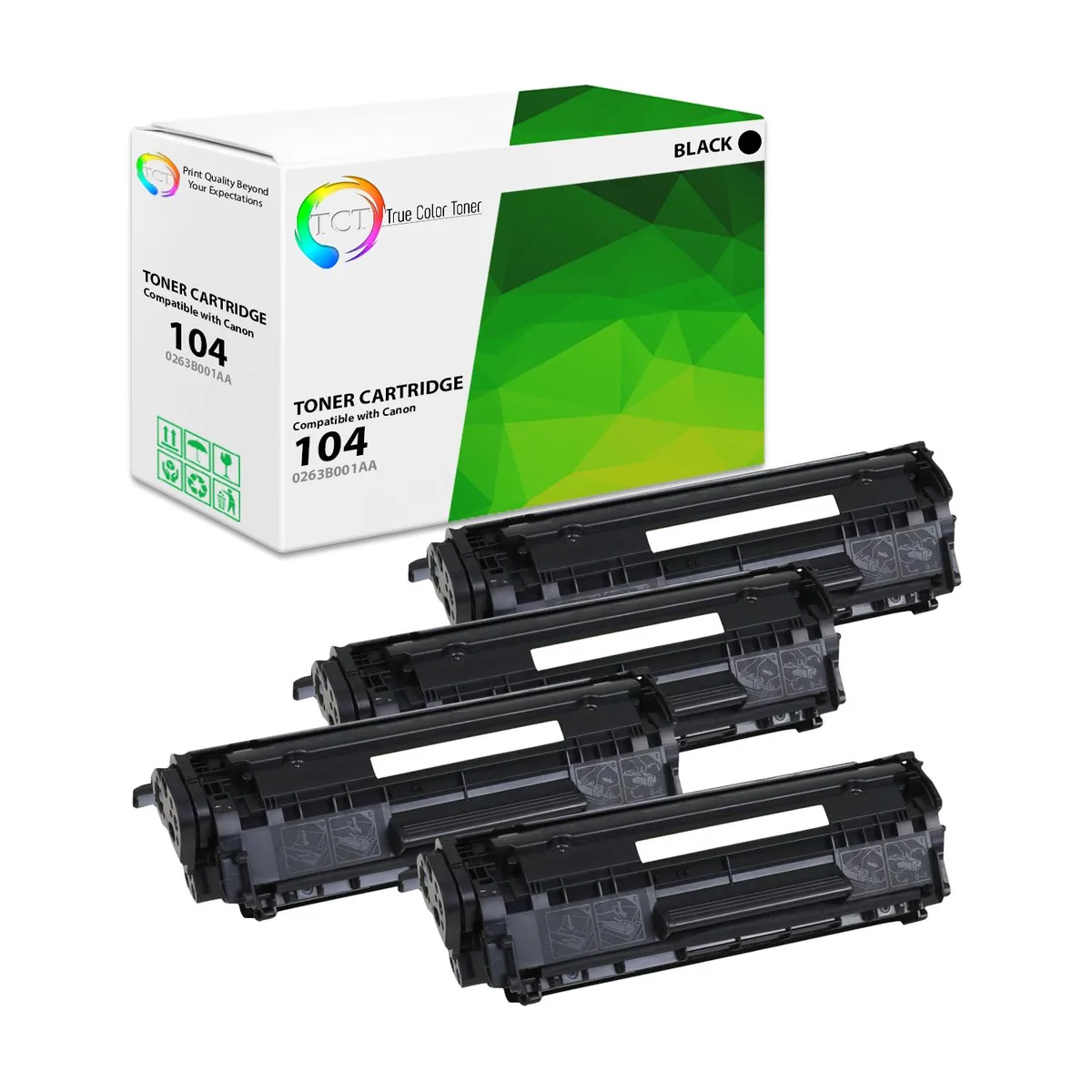 True Color Toner True Color Toner 104 Black Toner Cartridge 4 Pack 2000 Pages — product photo