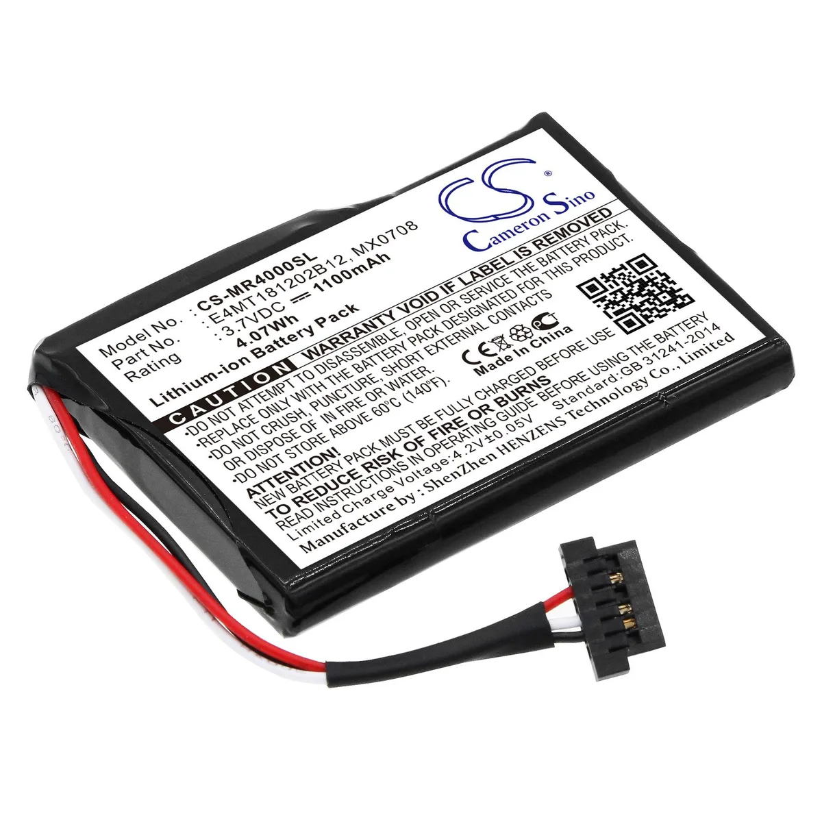 Cameron &amp; Co Cameron &amp; Co DS-CS-MR4000SL 3.7V 1100mAh Li-ion GPS Accessory — product photo