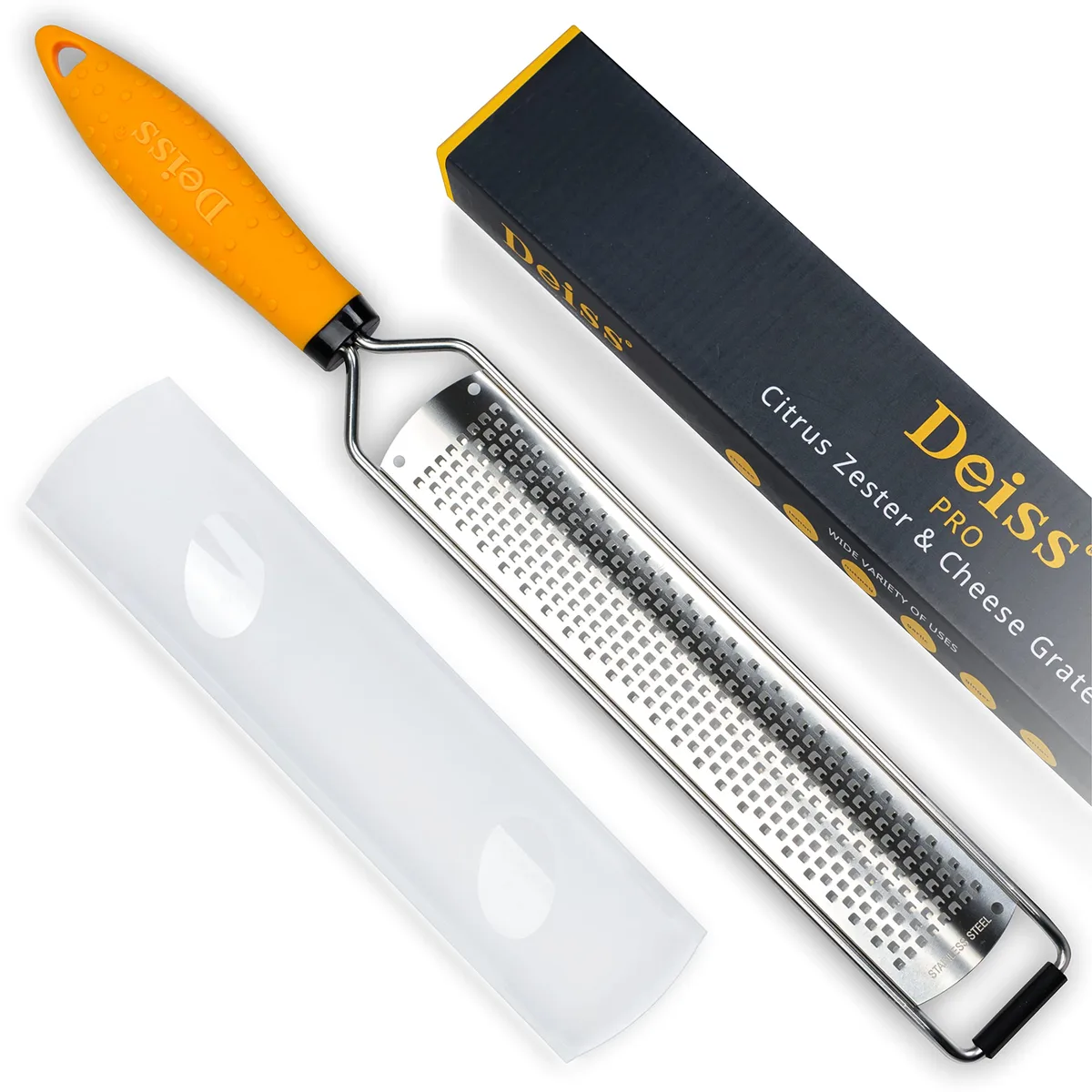 Deiss PRO Lemon Zester & Heavy Duty Cheese Grater — product photo