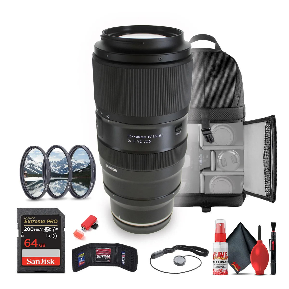 Tamron Tamron 50-400mm f/4.5-6.3 Di III VC VXD Nikon Z camera lens — product photo