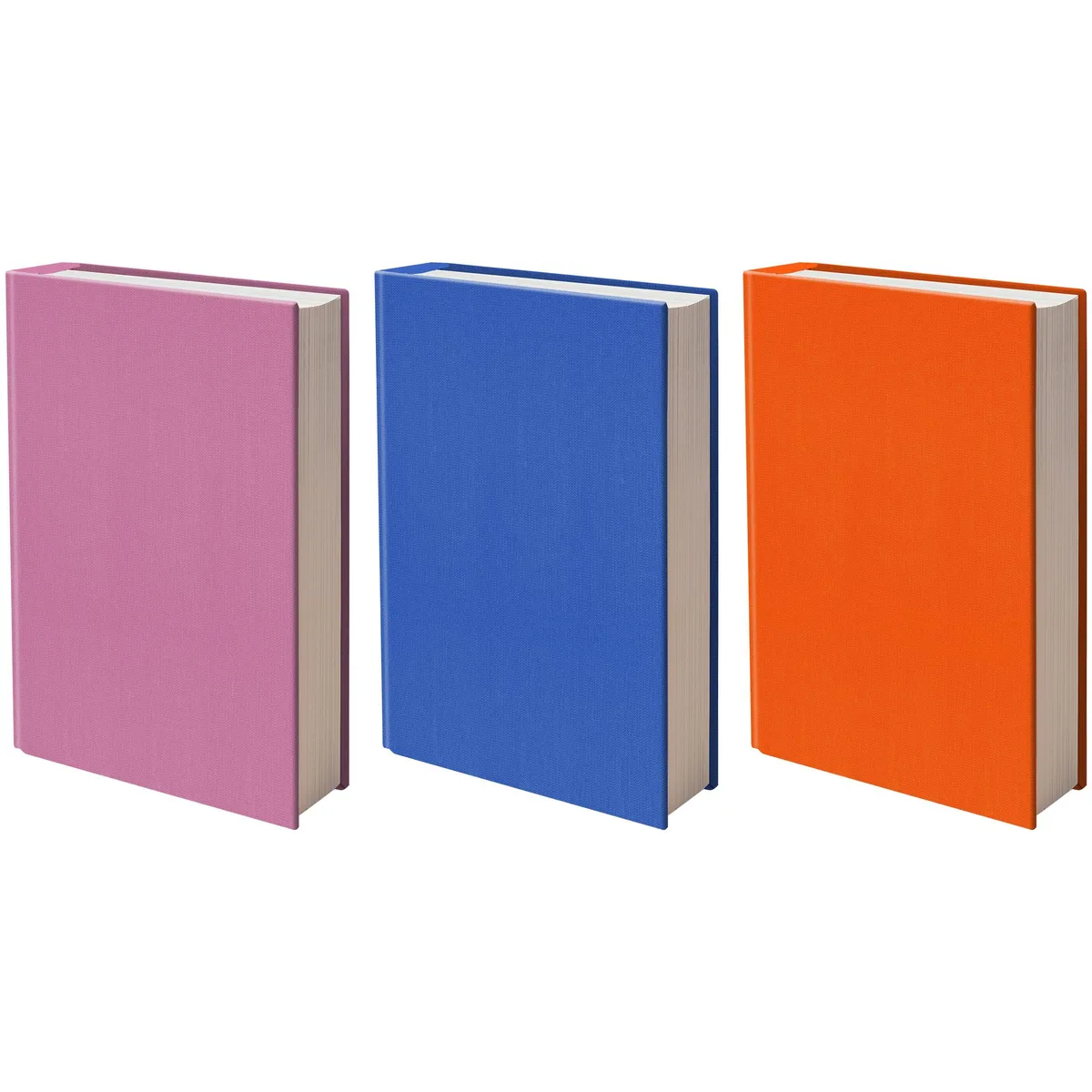 Three stretchable nylon book covers in multicolor, slip-on style for 10 inch textbooks