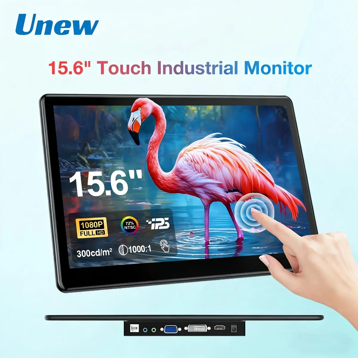 Unew Unew CX156TP-C 15.6" 1080p IPS capacitive touch portable monitor — product photo