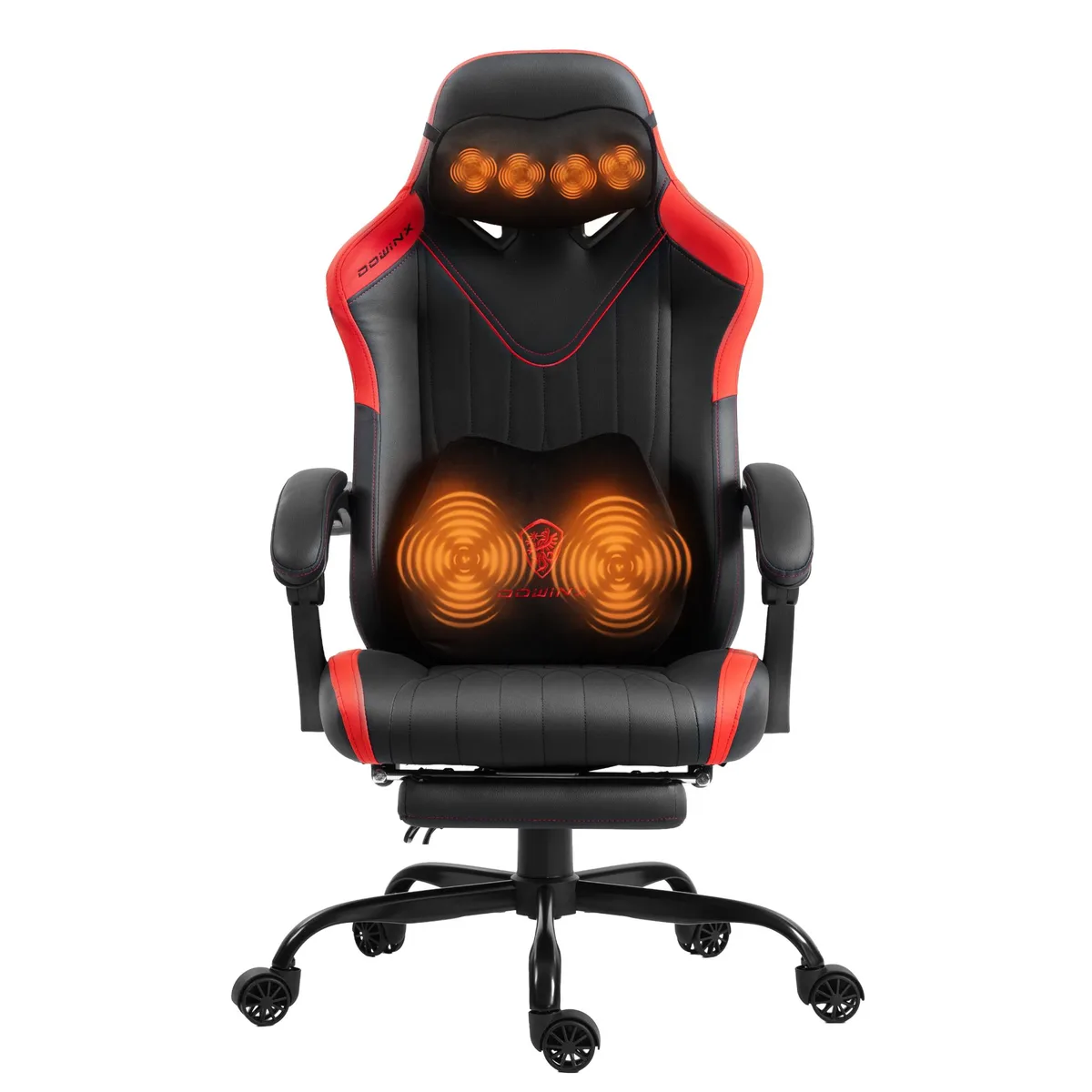 Dowinx Dowinx LS-6659A gaming chair, Black, 145° recline, 300 lb, Shiatsu massage — product photo