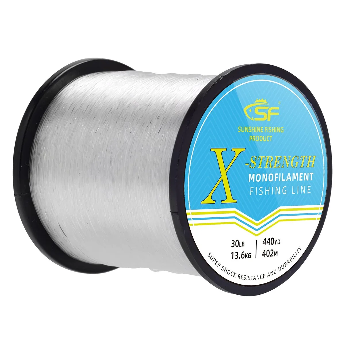  SF FLML Monofilament Fishing Line 30LB 0.55mm 440yd Clear — product photo