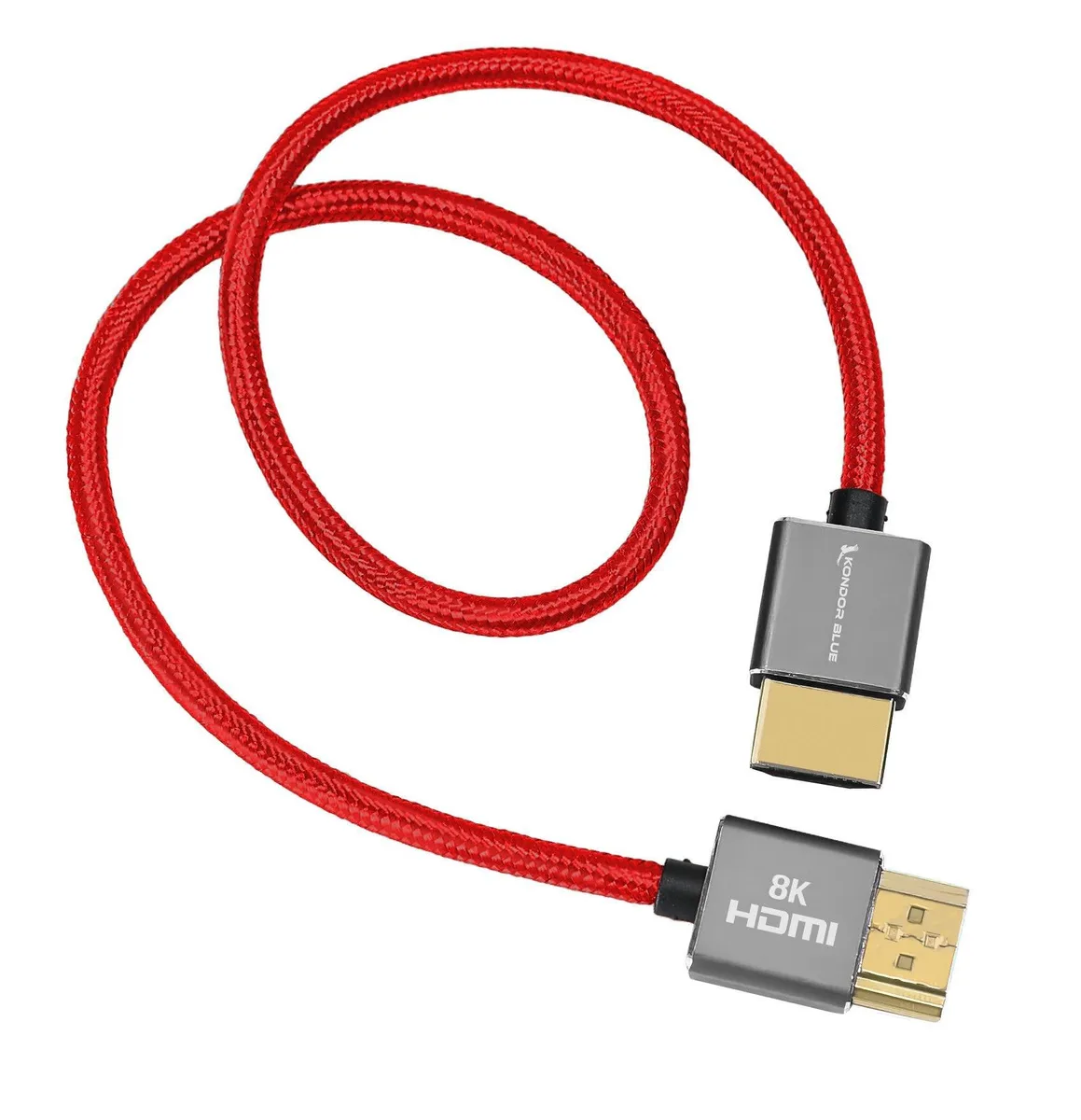 Kondor Blue Kondor Blue 17" HDMI 2.1 8K Braided Cable Red — product photo