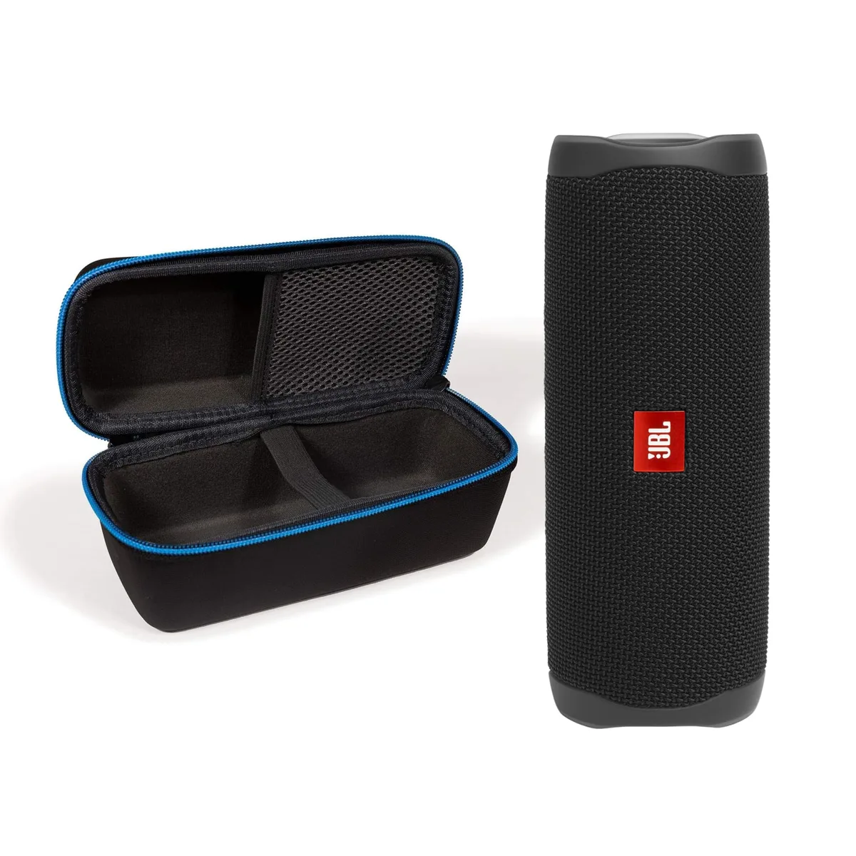 JBL Flip 5 Black with divvi! Hardshell Case — product photo