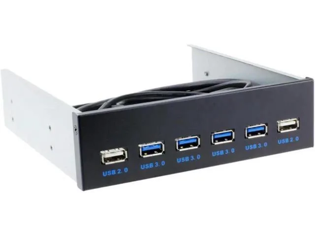 LORDWORLD LORDWORLD 20Pin Motherboard to USB 3.0 2.0 6 Ports Front Panel Bracket 5.25 — product photo