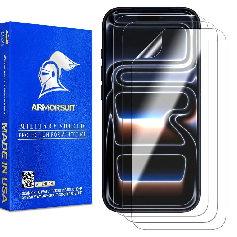  ArmorSuit MilitaryShield Screen Protector for iPhone 17 Pro 6.3 inch 3 Pack — product photo