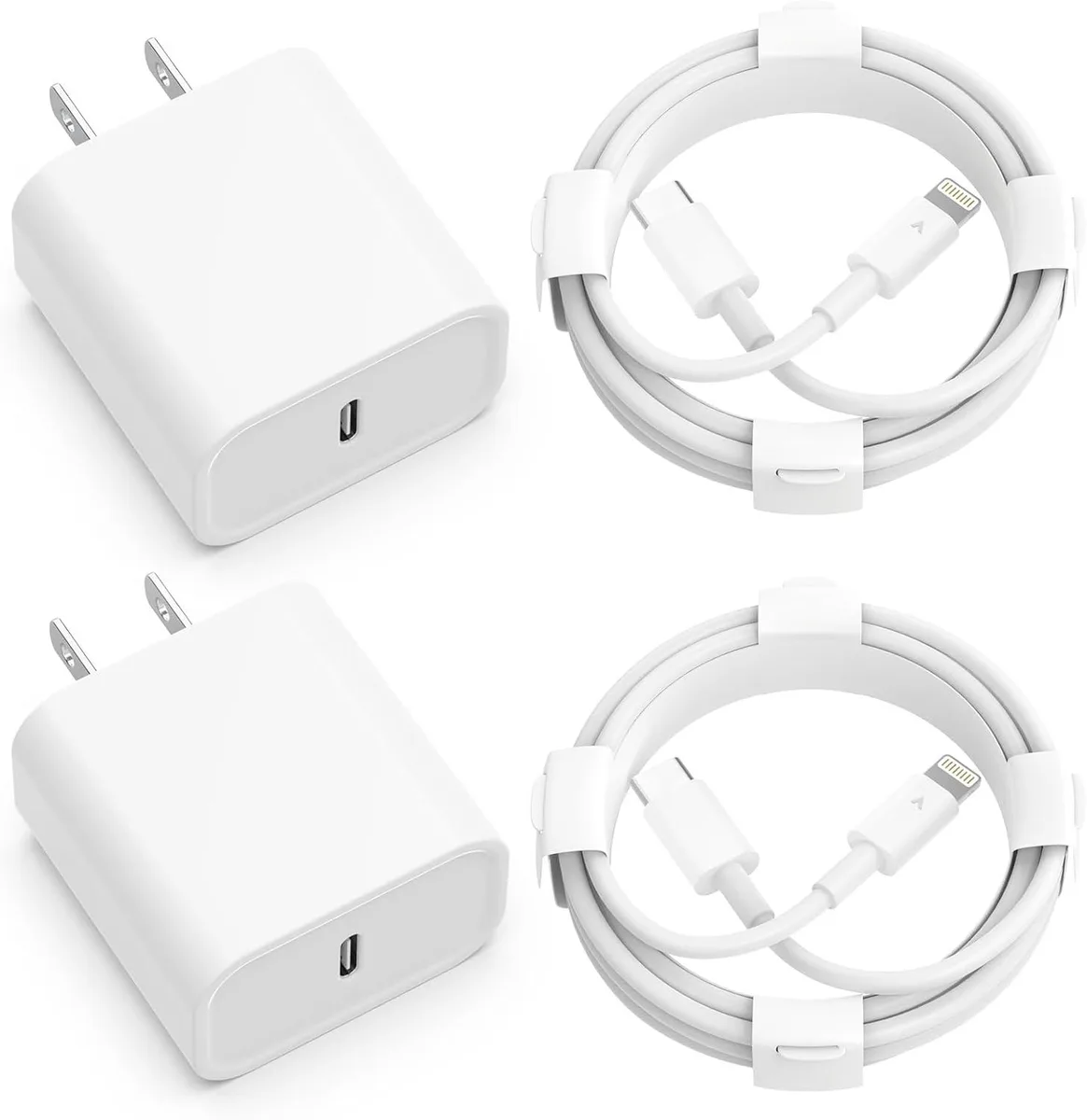 lelisten lelisten 20W PD Charger Kit 2Pack 6ft Cable — product photo