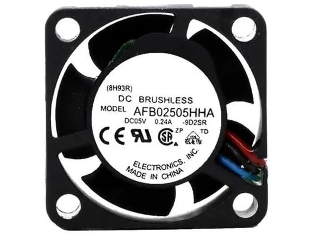 TSUJ TSUJ 2 in 1 accessory DC5V 0.24A AFB02505HHA 2510 25mm 3-wire micro cooling fan — product photo